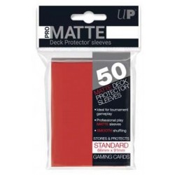 Ultra Pro Standard Card Sleeves Pro-Matte Red Standard (50ct)